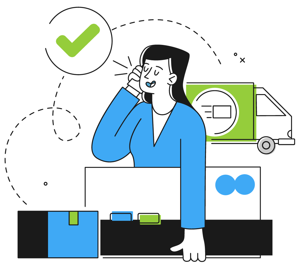 Product Delivery Cartoon