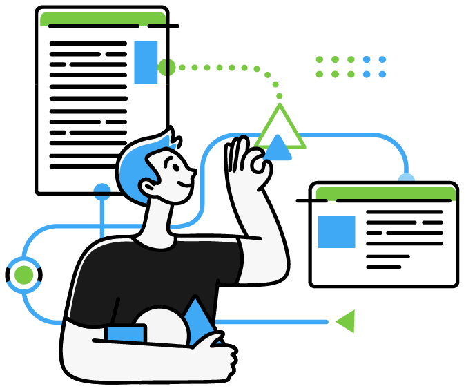 Man at Screen Flowchart